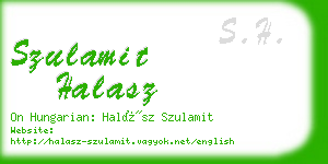 szulamit halasz business card